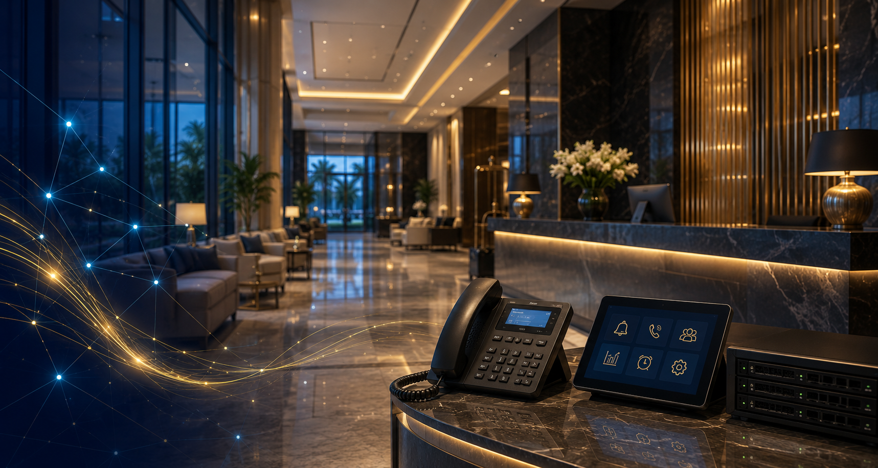 โทรศัพท์ห้องพักโรงแรม Hospitality Phone — Hotel Communication Infrastructure