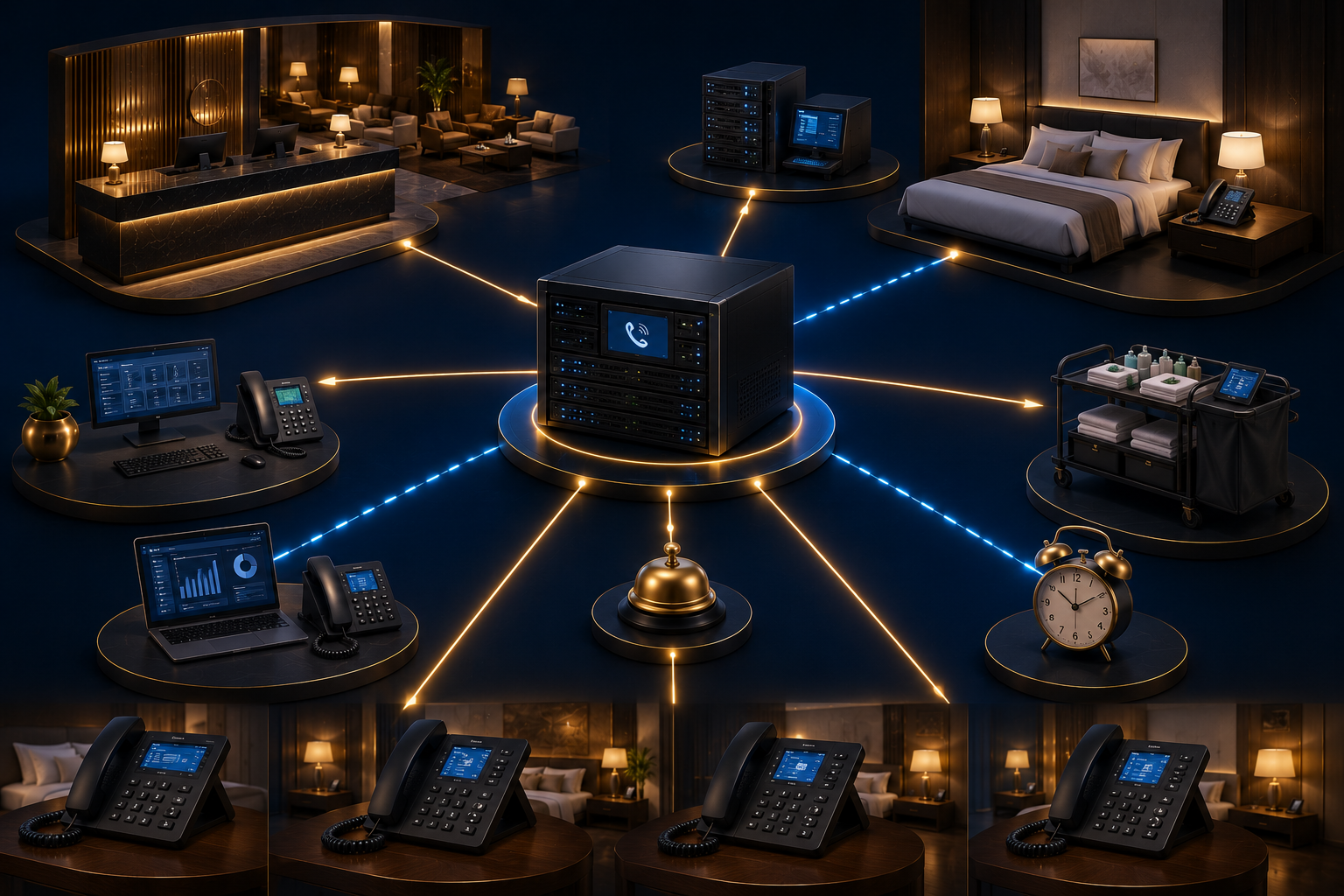 Hotel PBX System Cabinet — ตู้สาขา PBX โรงแรม