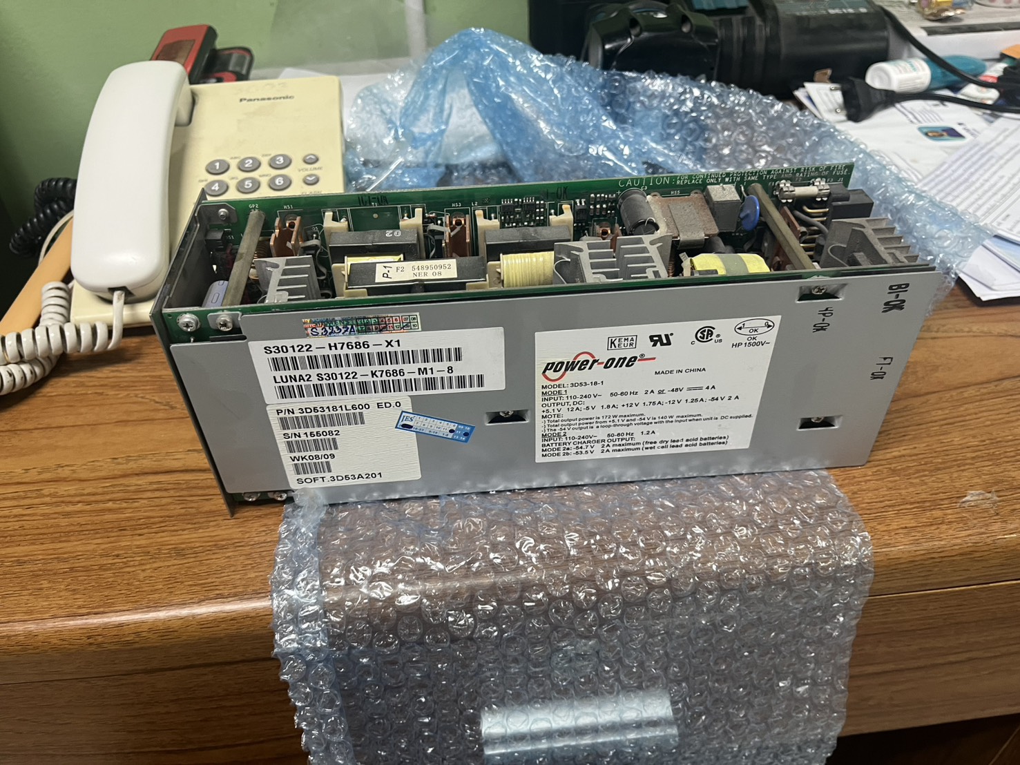 ตัวอย่างไฟสถานะของ Power Supply
